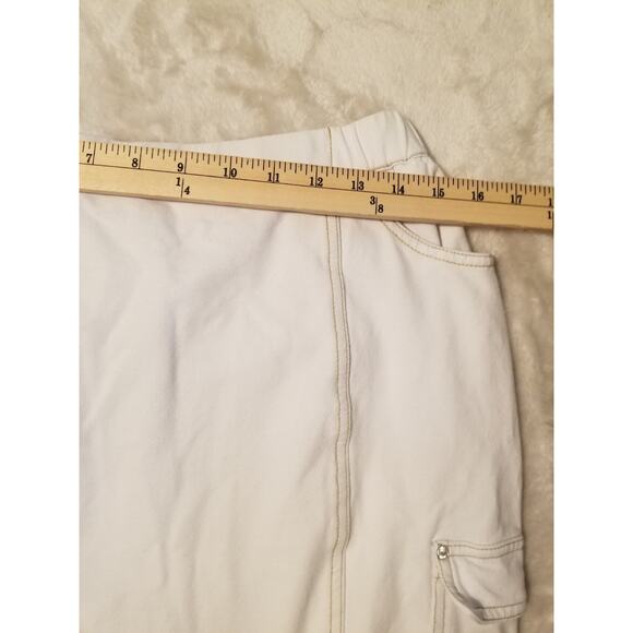 Dream Jeannes by Quacker Factory Skort White Size M Bling - Picture 6 of 9